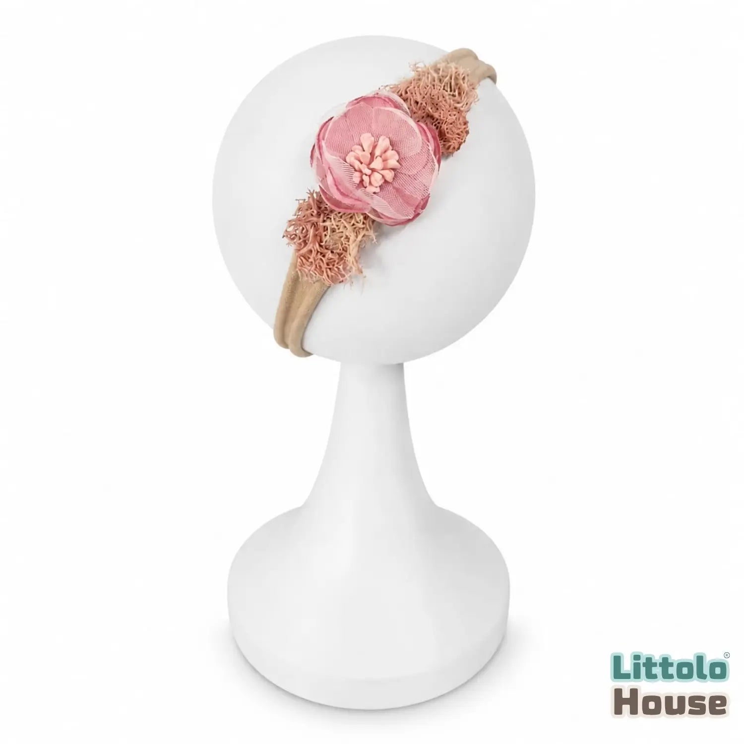 Flower Headband H099 | Light Pink