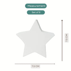 Stars Set | Wooden Decorative | White