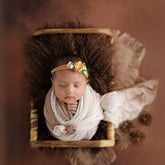 Muslin Swaddle Dual shade Wrap | Thistle Cream