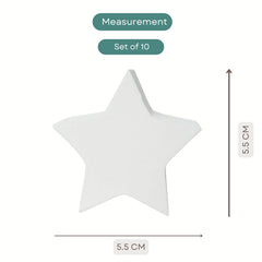 Stars Set | Wooden Decorative | White