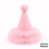 Baby 1st Birthday Ruffle Pom-Pom Hat D174 | Pack of 1 | Light Pink