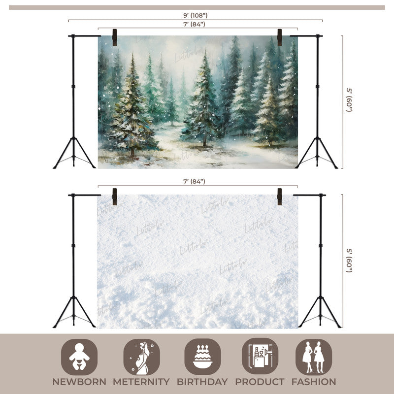 LB1521 Winter Forest Duodrop (2 Pcs)