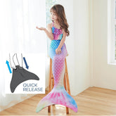 Mermaid Costume O224 | 5Y | Multicolor Dark Shades
