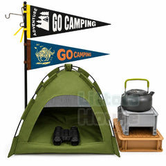 Little Explorer Camping Adventure Theme | Set of 8 | Army Green