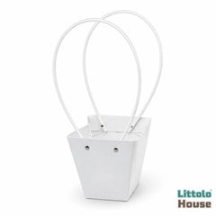 Decorative Flower Display Basket D200 | Pack of 2 | White