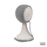 Baby Woolen Bonnet B042 | NB | Grey