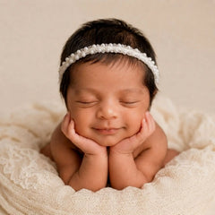 Delicate Pearl Headband H116 | White