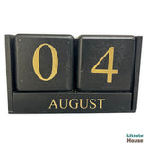 Baby Milestone Blocks | Wooden | Golden Black