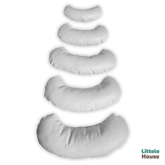 Posing Pillow Rounded Moon Shape for Soft Curves P22 Set of 5 | NB | White