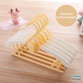 Anti-Slip Adjustable Clothes Hangers Pack of 5 | Studio Setups | Yellow