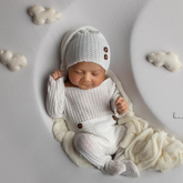 Moon Bowl | Wooden Tableware | Rustic White