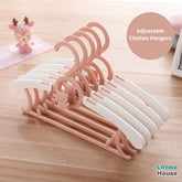 Anti-Slip Adjustable Clothes Hangers Pack of 5 | Studio Setups | Pink