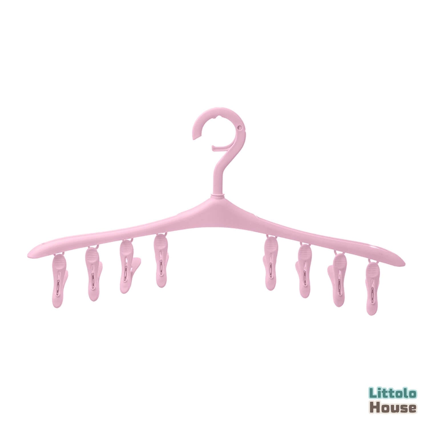 Multi-Clip Hanging Organizer with 8 Clips | Studio Setups | Pack of 3 | Pink