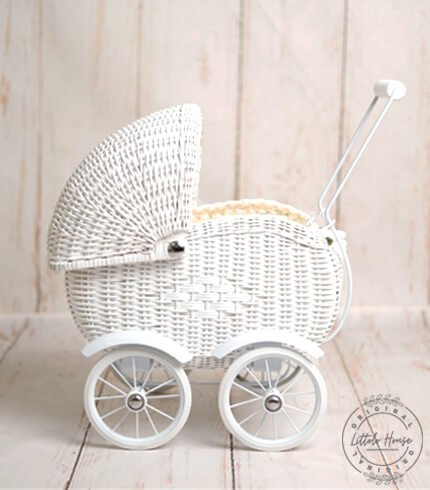 Baby Stroller | Metal | White
