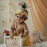 Macrame Royal Vintage Style Bed | Wooden Decorative | White