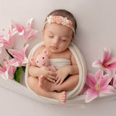 Baby Girl Flower Hairband H057 | 1Y | White Peach