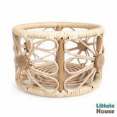 Rustic Cane Floral Basket | Natural Finish
