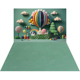 LB1539 Whimsical Paper Art Backdrop Combo (2 Pcs)