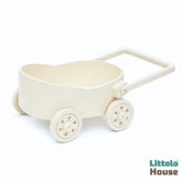 Cart Trolley | Wooden Decorative | Rustic Off White