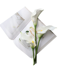 Artificial Calla Lily Flower Stick F097 | Pack of 2 | White