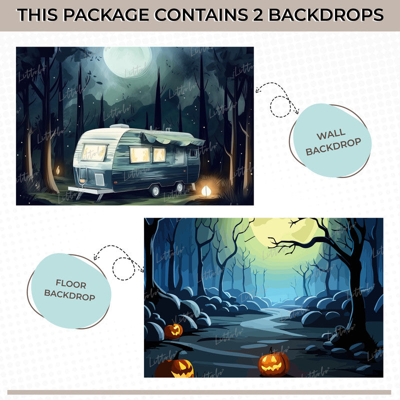 LB1533 Halloween Caravan Forest Duodrop (2 Pcs)