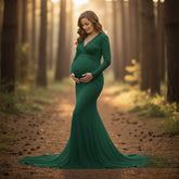 Neckline Full Sleeve M012 Maternity Gown | Persian