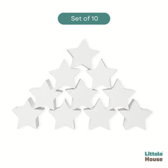 Stars Set | Wooden Decorative | White