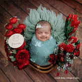 Attached Flower Net Wrap | Mint
