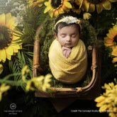 Knitted Stretch Wrap | Yellow