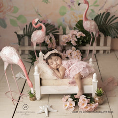 Royal Vintage Style Bed | Wooden Decorative | White
