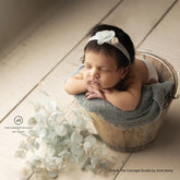 Knitted Stretch Wrap | Grey