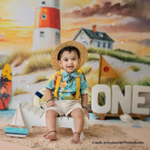 Baby Boy Shirt with Shorts O122 | 1Y | Tropical Flower Print