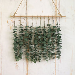 Artificial Eucalyptus Leaf Wall Hanging F059 Pack of 1 | Leaf Green