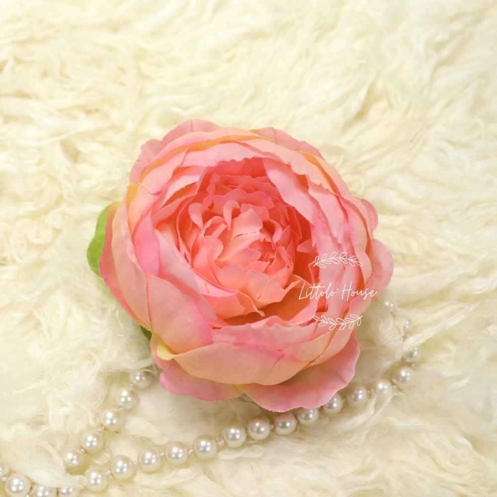 Artificial Peony Flower Heads F064 Pack of 10 | Light Pink