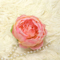 Artificial Peony Flower Heads F064 Pack of 10 | Light Pink