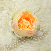 Artificial Peony Flower Heads F064 Pack of 10 | Peach