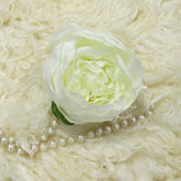 Artificial Peony Flower Heads F064 Pack of 10 | White