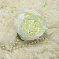 Artificial Peony Flower Heads F064 Pack of 10 | White