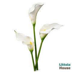 Artificial Calla Lily Flower Stick F097 | Pack of 2 | White