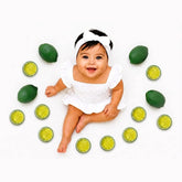 Artificial Green Lemon Fruits & Slices Set of 14 D010 | Decorative Add-ons | Green