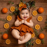Artificial Orange Fruits & Slices Set of 14 D010 | Decorative Add-ons | Orange