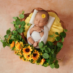Artificial Silk Sunflower Arch Wreath F057 Pack of 1 | Yellow
