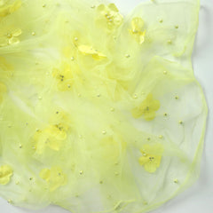 Attached Flower Net Wrap | Light Yellow