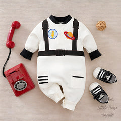 Baby Astronaut Costume O121 | 6M | White