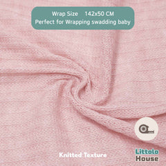 Baby Knitted Wrap Style 2 W035 | Salmon