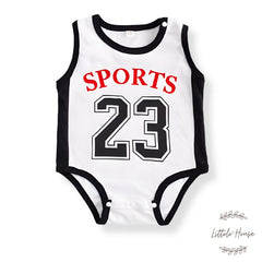 Baby Boy 23 Jersey With Hat O051 | 6M | White Black
