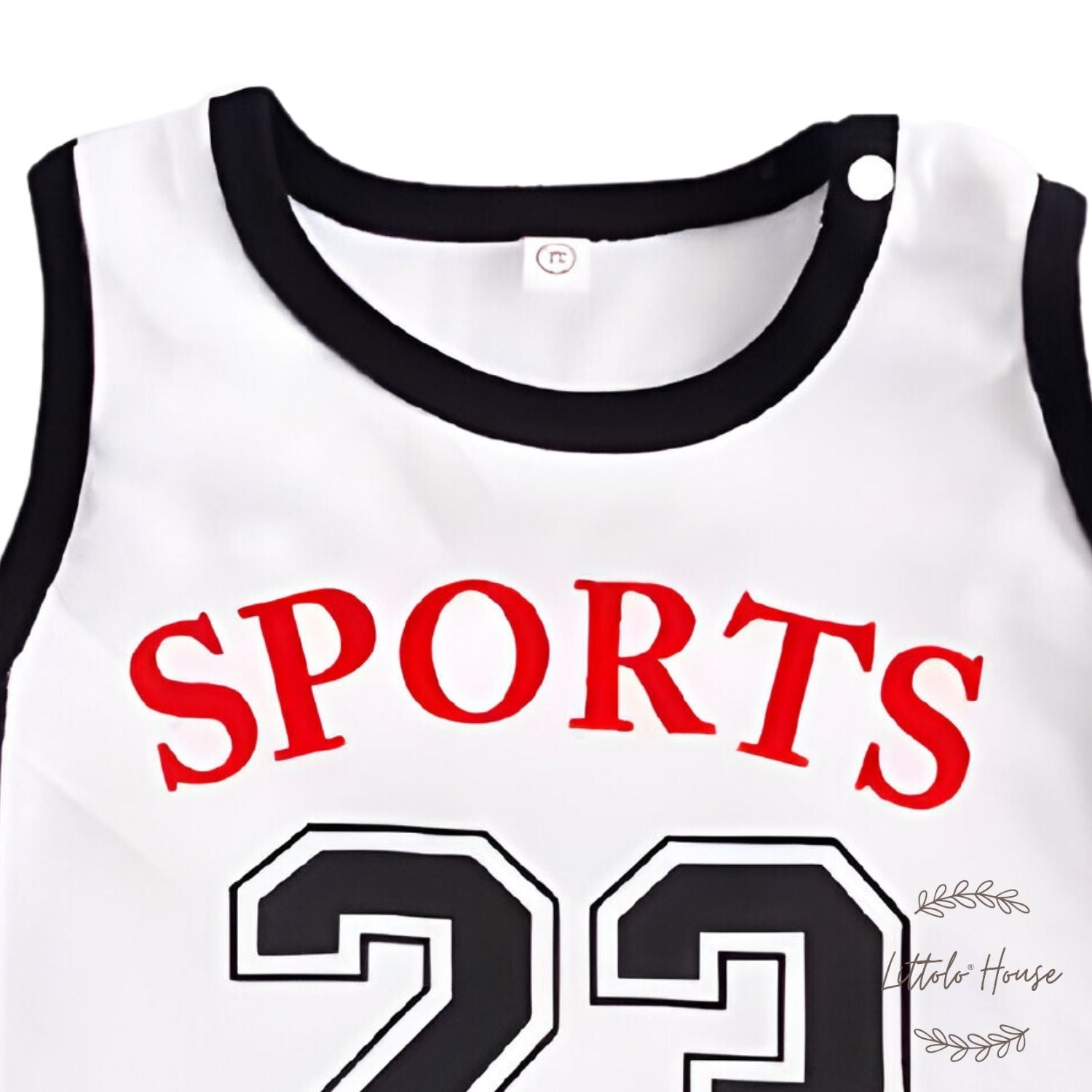 Baby Boy 23 Jersey With Hat O051 | 6M | White Black