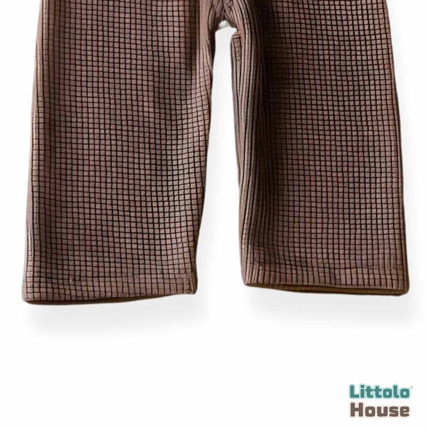 Baby Boy Straps Pant with Cap O124 | 2M | Peanut