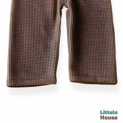 Baby Boy Straps Pant with Cap O124 | 2M | Peanut