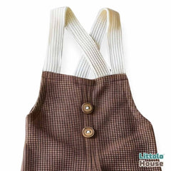 Baby Boy Straps Pant with Cap O124 | 2M | Peanut